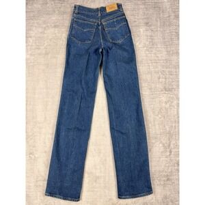 Levis Jeans Youth 26x32 Blue Denim Vintage 70s Brown Tab Straight Leg Western